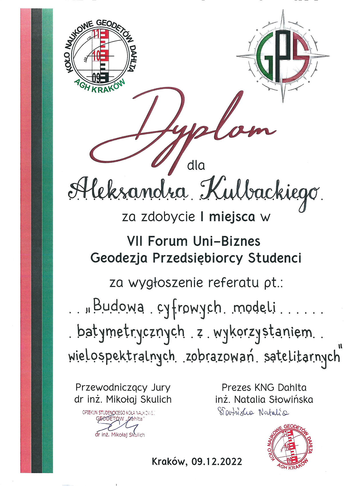 Dyplom_Kulbacki_Konferencja Uni-Biznes