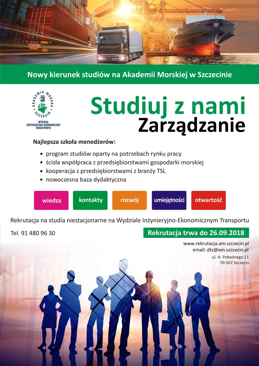 Studiuj z nami ZARZĄDZANIE - plakat