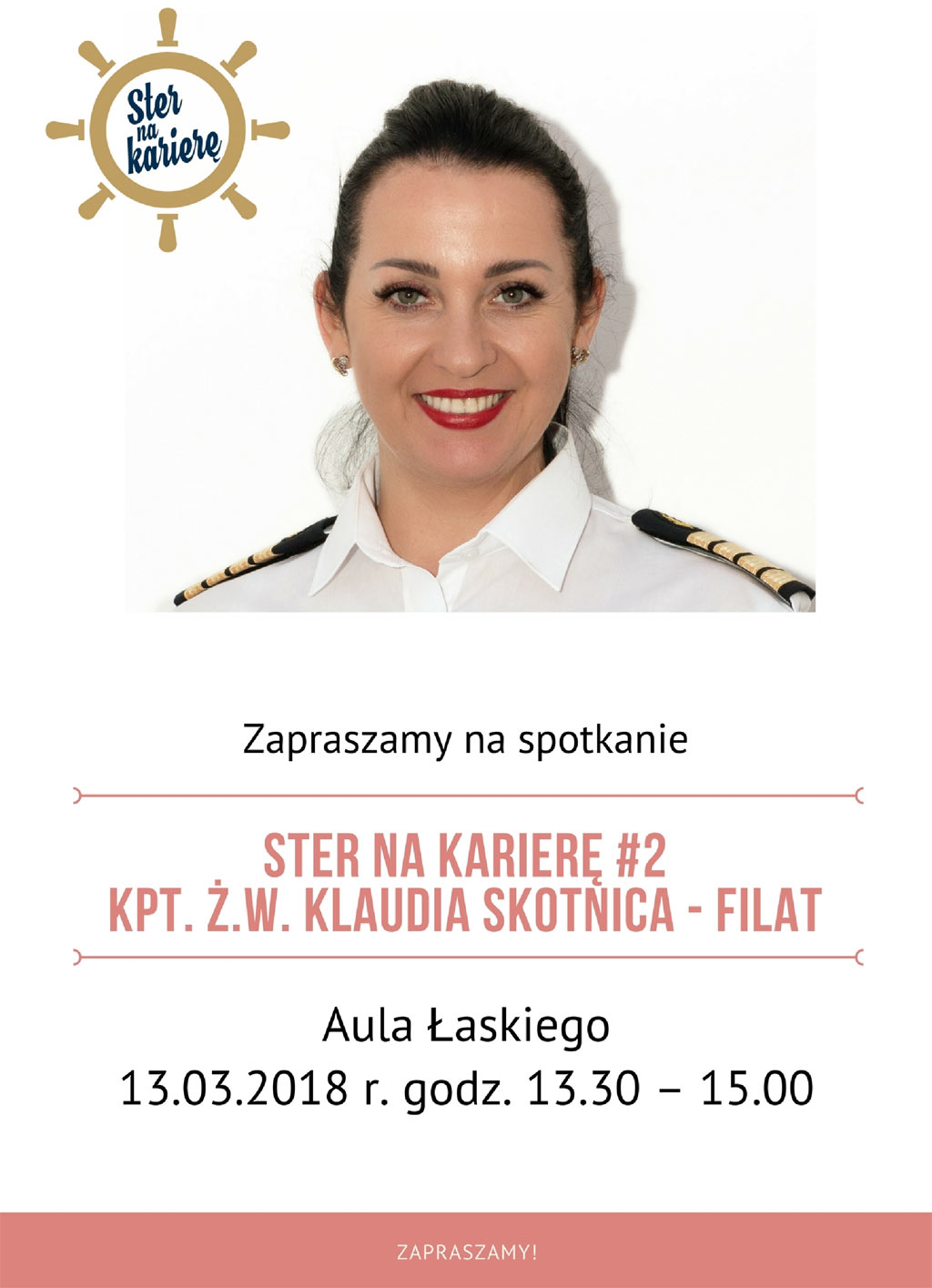 kpt. ż.w. Klaudia Skotnica-Filat, absolwentka Akademii Morskiej w Szczecinie