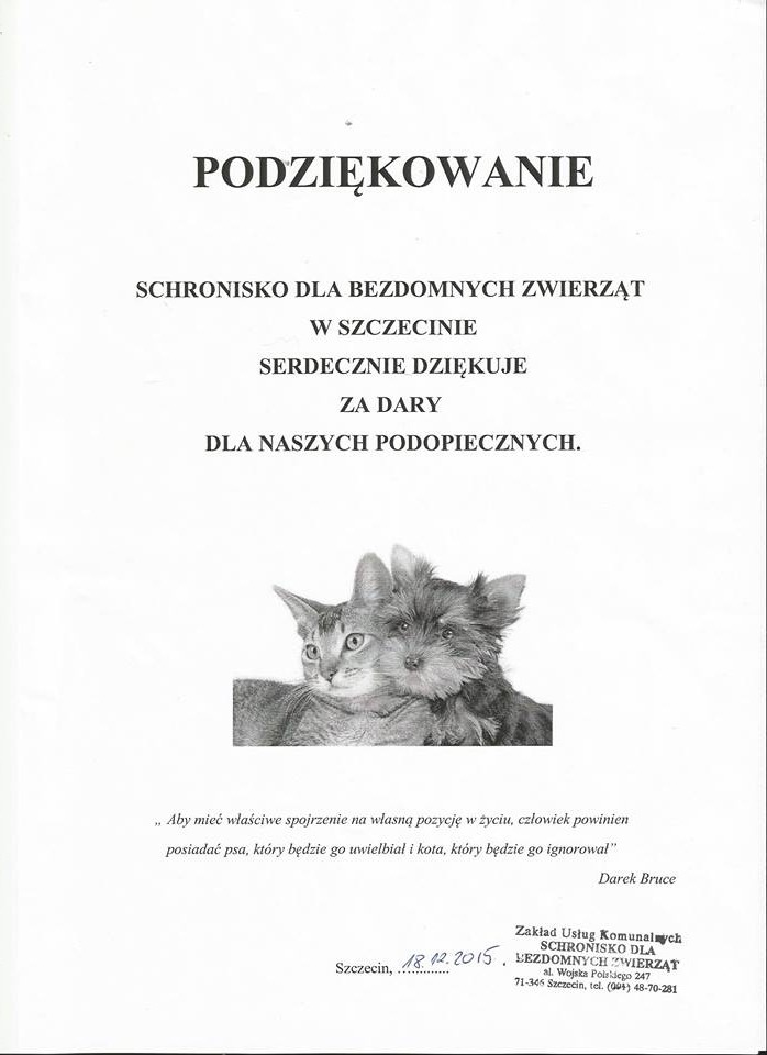 „Nakarm zwierzaka na zimę" - plakat