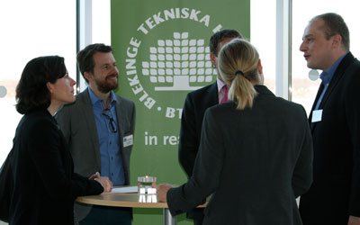 Karin Enström, Linus Krlsson (kierownik BMSP), trójka partnerów BMSP (ES,DE i PL)