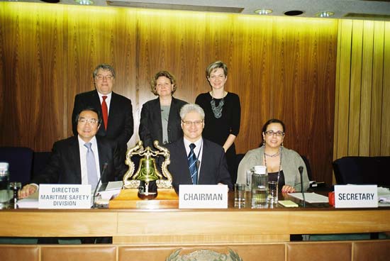 Photo: with the Secretariat after the Subcommittee meeting was over;