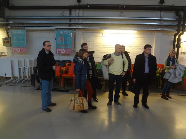 Aalto Design Factory at Aalto University in Espoo (From the left: Pawł Piątek AGH, Krakow, Alina Kowalczyk-Juśko UP, Lublin, Robert Bartoń IniG, Krakow, Olaf Flak UŚ Katowice, Katarzyna Dohn PŚ, Gliwice, Bogusz Wiśnicki, MUS Szczecin, Klaudia Smoląg, Politechnika Częstochowska)