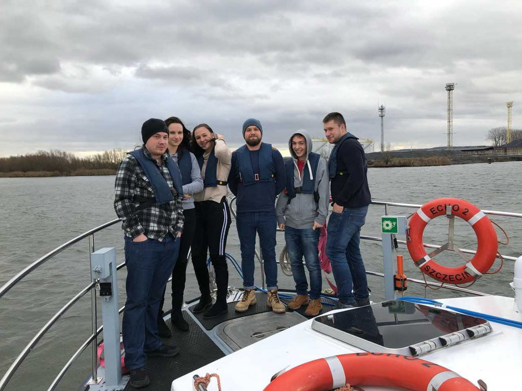 MUS students during training onboard the vessel