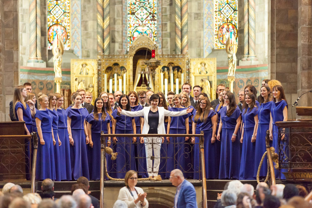 The Choir of the Maritime University of Szczecin  at the CantaRode festival in Spain