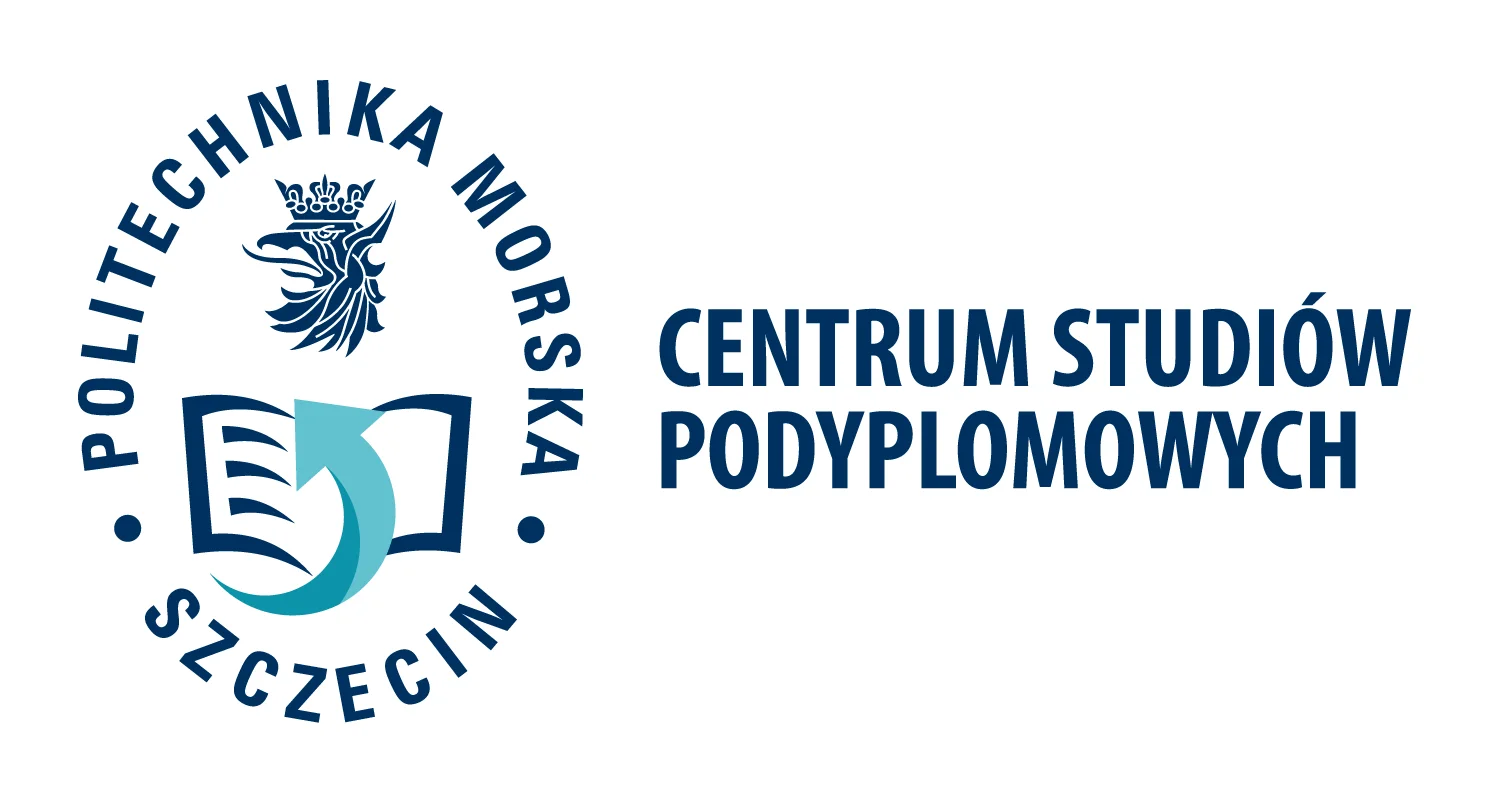 Centrum Studiów Podyplomowych Politechniki Morskiej - logo poziom