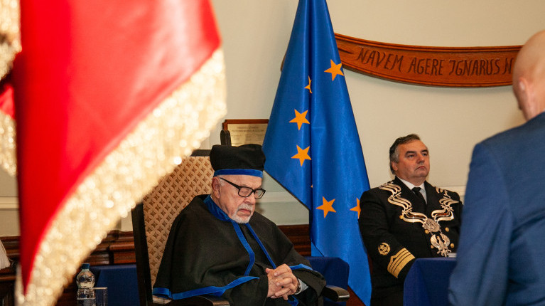 Laureat tytułu doktora honoris causa, prof. Stanisław Gucma