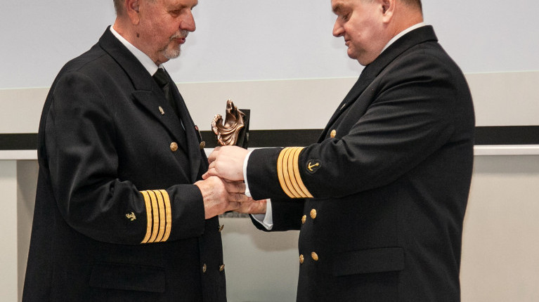 Wręczanie nagrody Wilka Morskiego dla kpt. ż.w. Włodzimierza Grycnera
