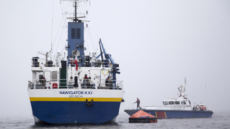 m/s Nawigator, podczas manewrów antyterrorystycznych na Zalewie Szczecińskim 2024