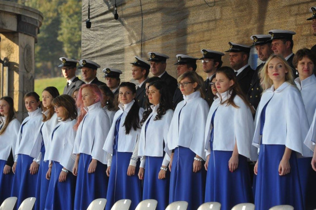 Chór Akademii Morskiej w Szczecinie na inauguracji roku akademickiego AM