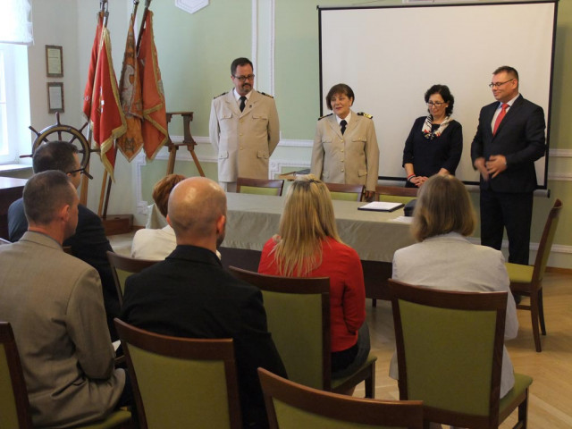 Uczestnicy spotkania z okazji rozdania świadectw ukończenia studiów podyplomowych