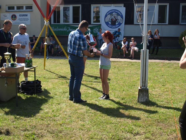 Wręczanie nagród w zawodach Szalupiada 2014