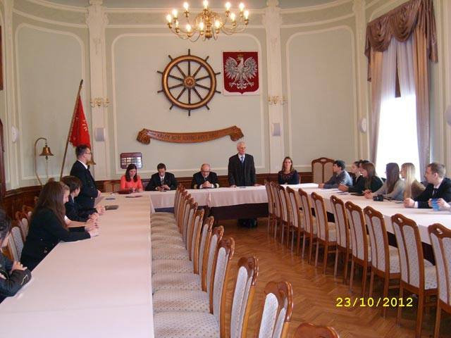 Przedstawiciele Petersburg State Transport University w Akademii Morskiej(Fot. Joanna PLESZKO)