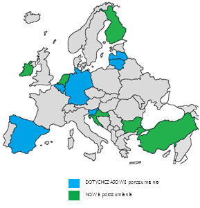 mapa zasięgu programu Erasmus