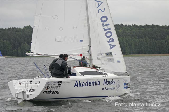 Załoga Akademii Morskiej podczas regat eliminacji Pucharu Polski w Koronowie