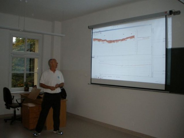 Photo. The lecture during the HYPACK software training 