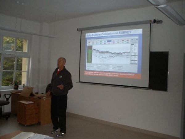 Photo. The lecture during the HYPACK software training 