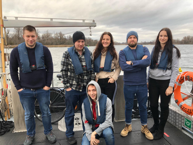 MUS students during training onboard the vessel