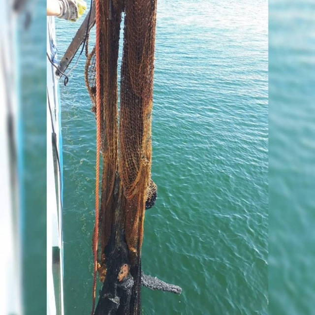 "Ghost nets" are being taken from the water