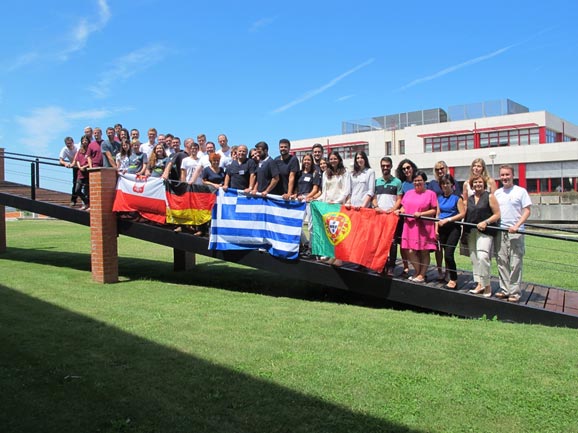 The farewell photo from the summer school in Aveiro.