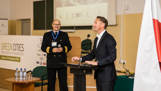 Dean of FETE of Maritime University of Szczecin, Poland and West Pomeranian Province Marshal at the Green Cities conference 2019