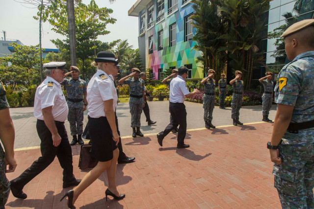 Polish celegation from MUS at the Sekolah Tinggi Ilmu Pelayaran campus