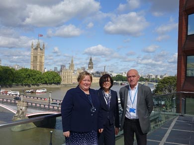  2) The Polish delegation in the 4th session of the Sub-Committee (a view from the IMO building terrace)