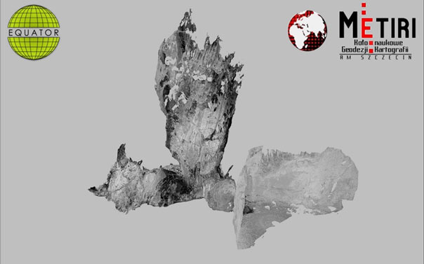 Cave in the Tatra National Park - graphic result of measurements taken by MUS studments