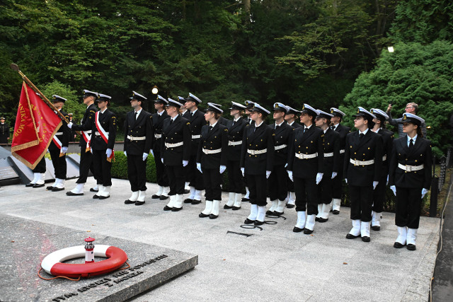 Guard of Honour during the commemorative ceremony at the Central Cemetery in Szczecin
