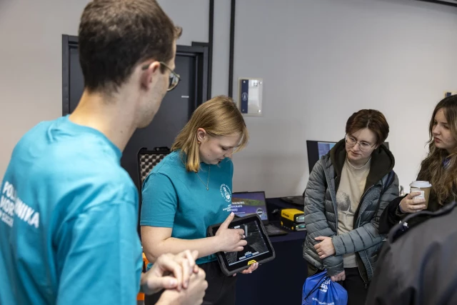 Studenci WGiOŚ podczas Dni Otwartych PM 