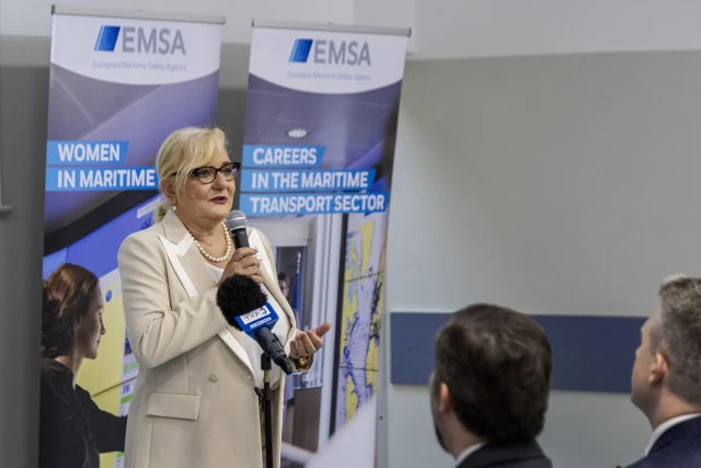 Dyrektor EMSA Maja Markovčić Kostelac podczas otwarcia EMSA Open Day