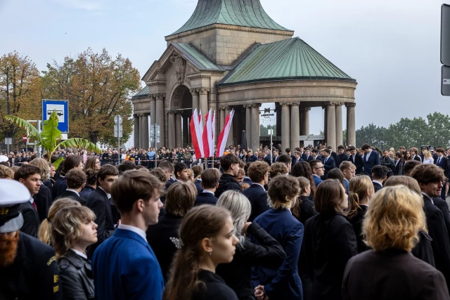 Studenci Politechniki Morskiej podczas 