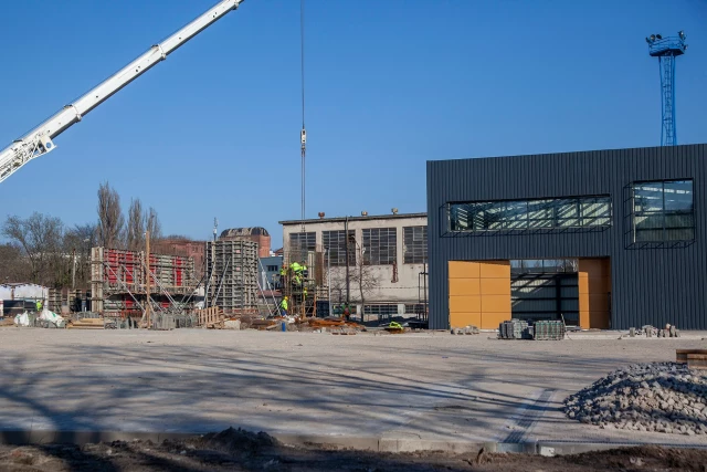 Plac budowy POSRM - stan  na luty 2025