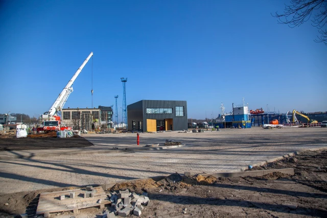 Plac budowy POSRM - stan  na luty 2025