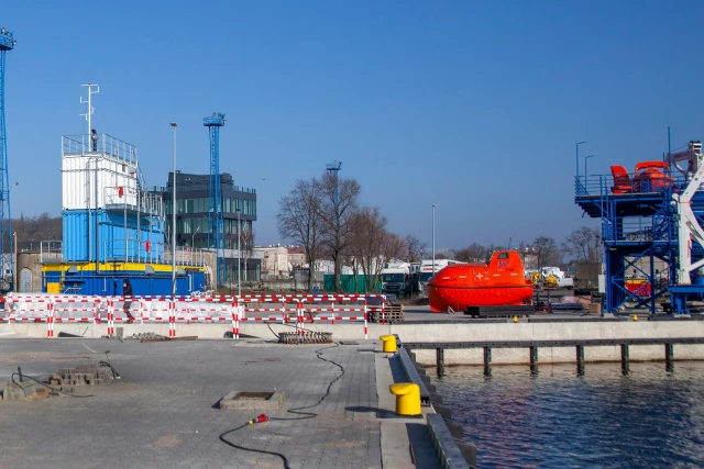 Komory dymowe i nabrzeże POSRM - stan  na luty 2025