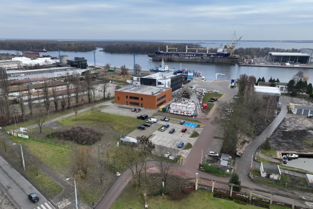 Plac budowy POSRM - stan na grudzień 2025 - widok z drona