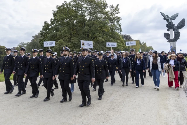 Studenci PM podczas Spacerku na Uniwerek