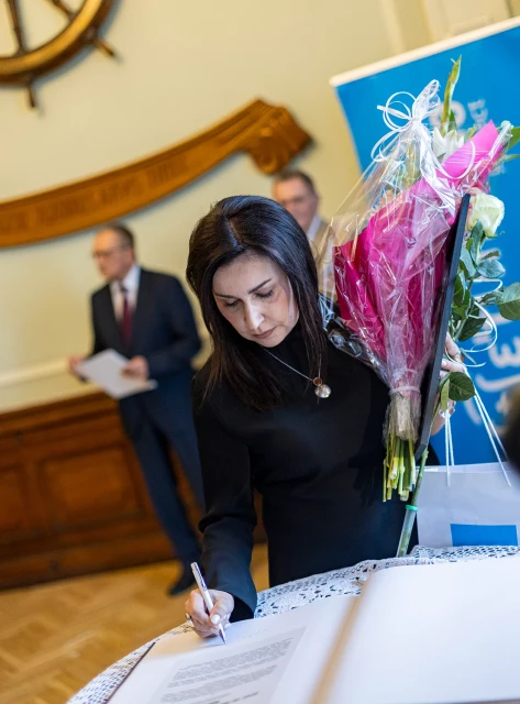 Sylwia Fabiańczyk-Makuch podczas uroczystości wręczenia Zachodniopomorskich Nobli