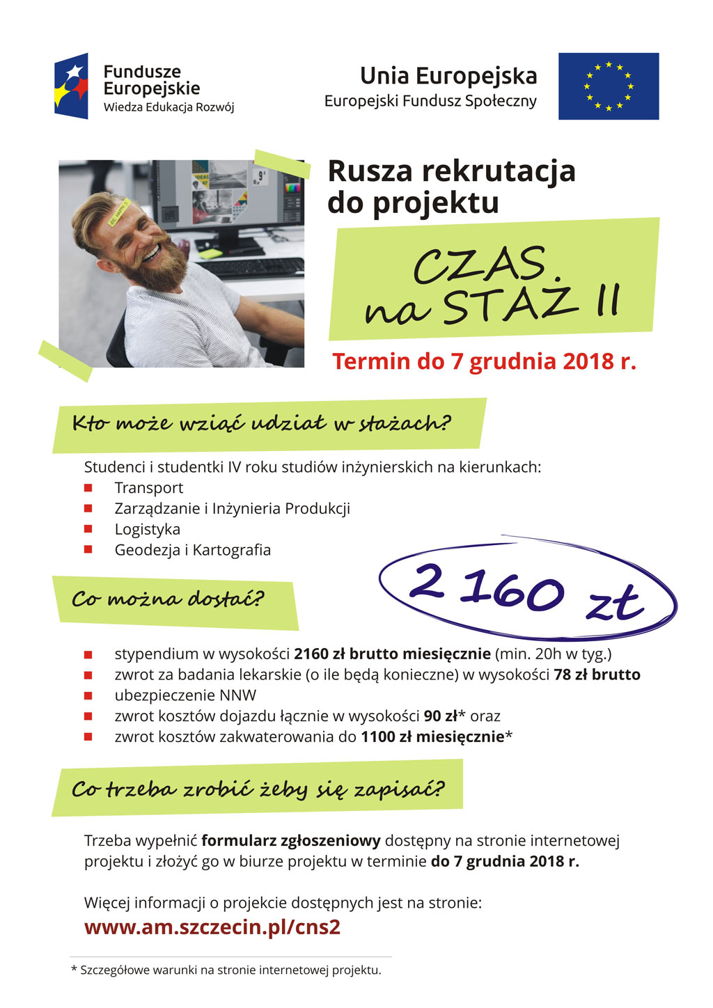 "Czas na staż II” - plakat