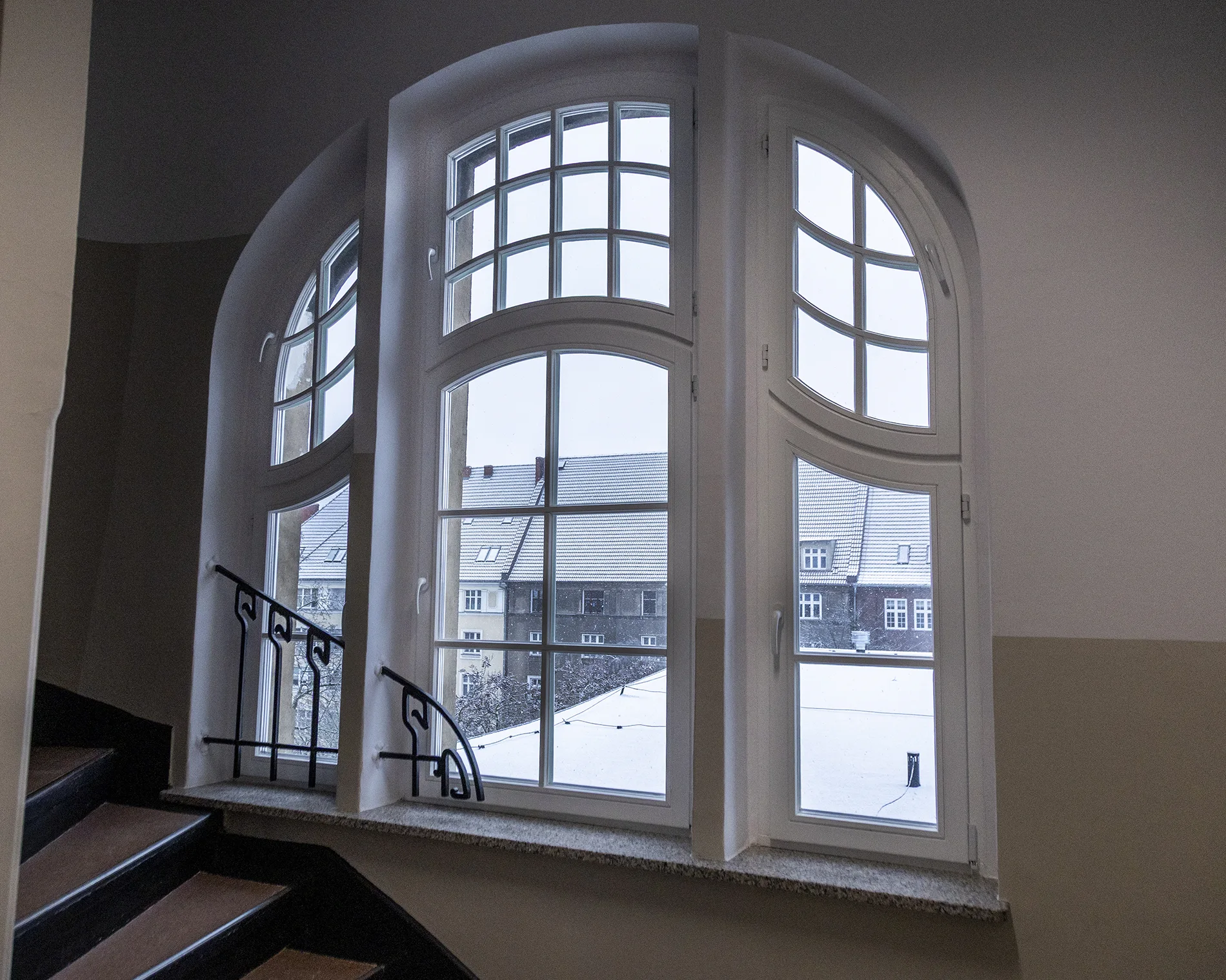 Okna wymienione w budynku PM w styczniu 2026 r.