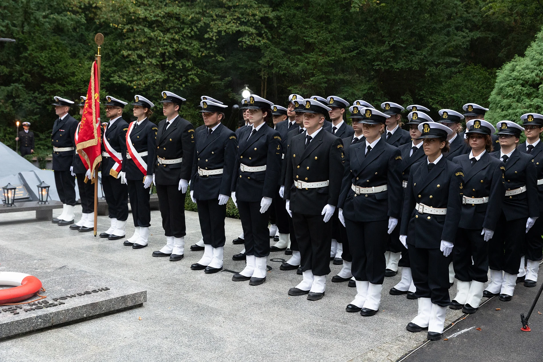 MUS Guard of Honour during the commemorative ceremony at the Central Cemetery in Szczecin