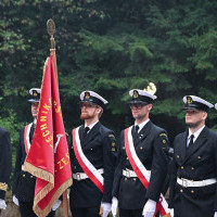 Kompania Honorowa Politechniki Morskiej w Szczecinie podczas apelu pamięci