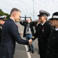 Wręczanie odznaczenia przez Sekretarza Stanu A. Marchewkę