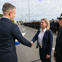 Wręczanie odznaczenia przez Sekretarza Stanu A. Marchewkę
