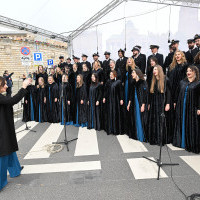 Występ Chóru PM podczas uroczystości inauguracji roku akademickiego na Politechnice Morskiej w Szczecinie