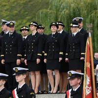 Pracownicy PM podczas uroczystości inauguracji roku akademickiego 2024/25 na Politechnice Morskiej w Szczecinie