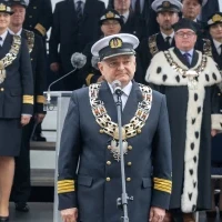 Rektor PM Wojciech Ślączka przemawia podczas uroczystej inauguracji roku akademickiego na Politechnice Morskiej w Szczecinie