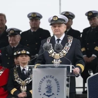 Rektor PM Wojciech Ślączka przemawia podczas uroczystej inauguracji roku akademickiego na Politechnice Morskiej w Szczecinie
