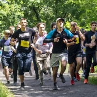 Uczestnicy "Biegu dla Marty"