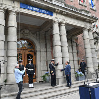 Odsłonięcie szyldu Politechniki Morskiej w Szczecinie